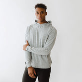 Men's Travel Hoodie, Heather Grey