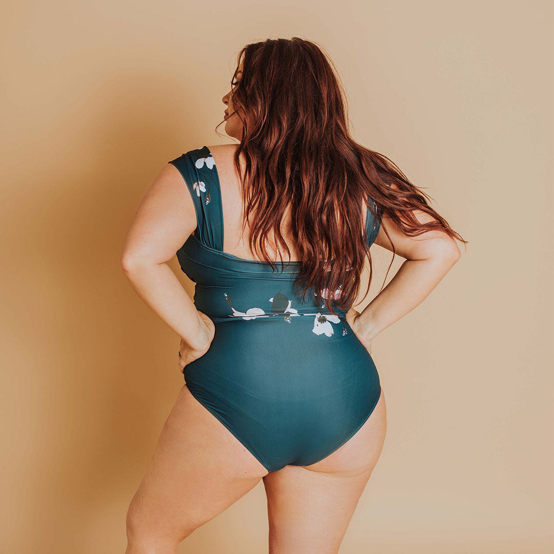 The Victoria Off Shoulder One-Piece Swimsuit - Albion