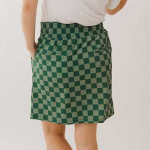 Cher Skirt, Green Check