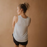 White Knot Crop Tank