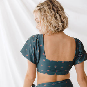 Back of Eloise swim crop top by Albion Fit