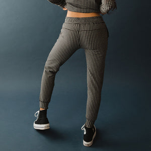 At Ease Joggers, Houndstooth