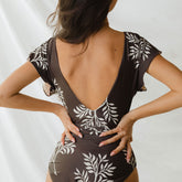 The Cape One-Piece, Chocolate Fern