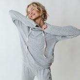 Travel Hoodie, Heather Grey