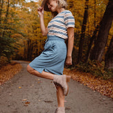 The Away Skirt, Light Chambray