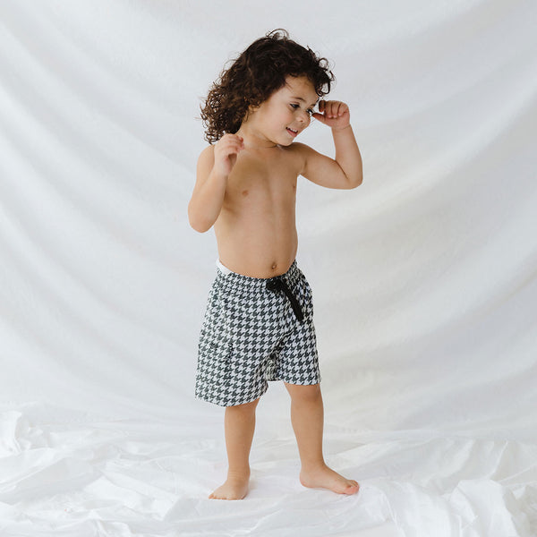 Houndstooth Jr. Swim Trunks - Albion Fit