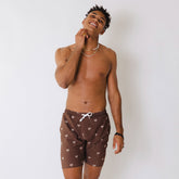 Wind and Sea Shorts, Chocolate Palm