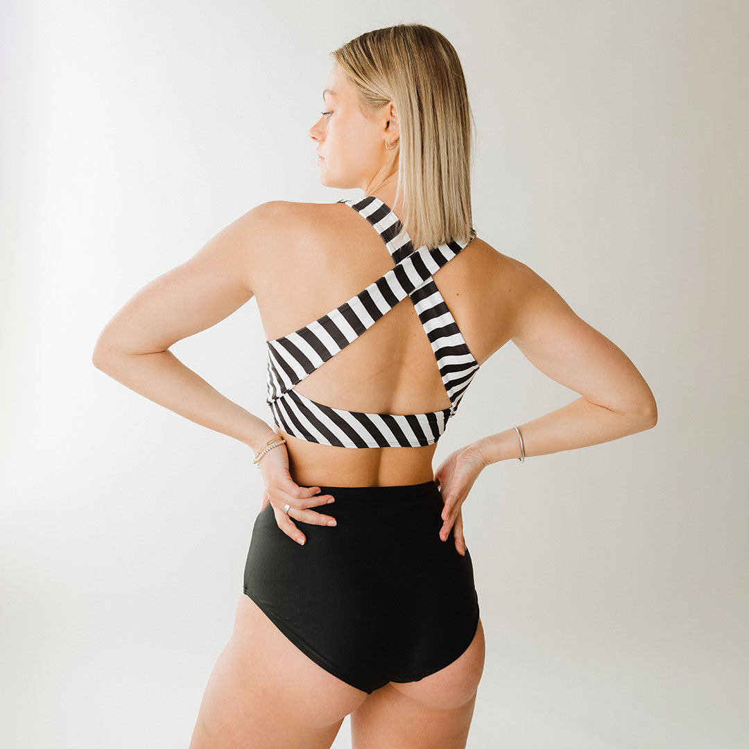 Black Game Changer Swimsuit Top - Albion