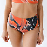 Palm Coral High-Waisted Bottoms