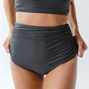 Midnight Dash Ruched High-Waisted Bottoms