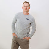 BYU Men's Campus Crew, Heather Grey