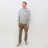 BYU Men's Travel Hoodie, Heather Grey