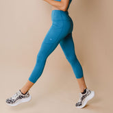 Intention Flow 3/4 Leggings, Cobalt