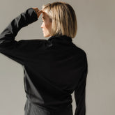 The Gotta Run 1/4 Zip, Black