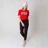 Utah Boyfriend Tee, Red Utes