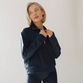 The Gotta Run 1/4 Zip, Navy