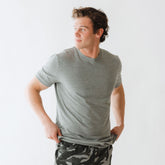 Men's Classic Tee, Heather Grey