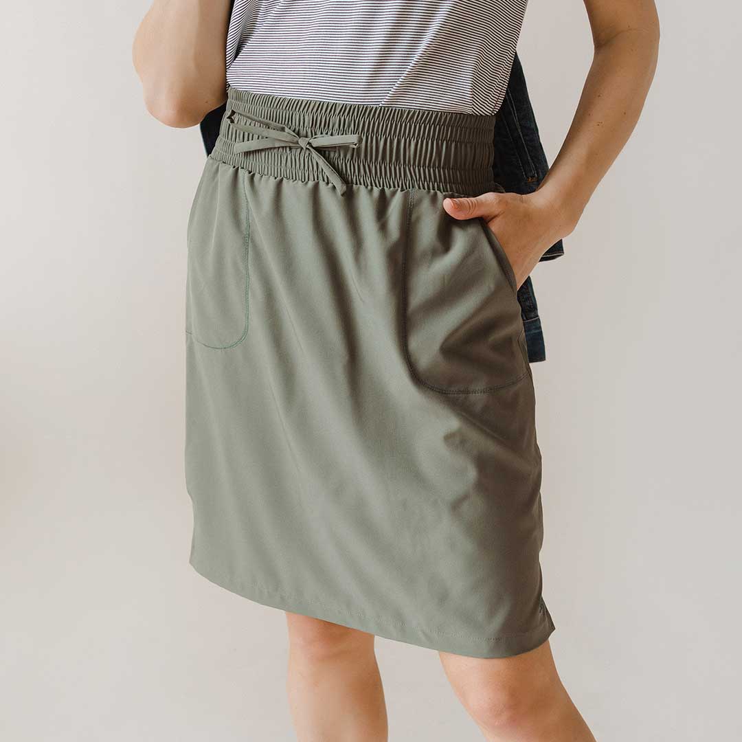 The Away Skirt, Olive