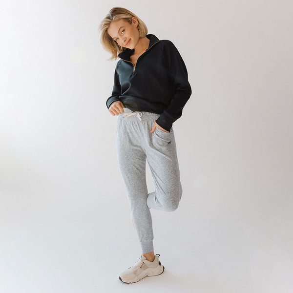 Travel Joggers, Heather Grey - Albion