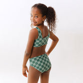 Mini Olivia Two-Piece Set, Green Check