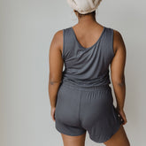 Serenity Tank Romper, Storm