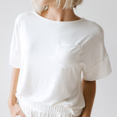 Serenity Boxy Tee, Ivory