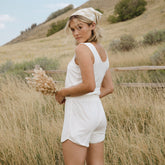 Serenity Tank Romper, Ivory