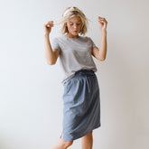 The Away Skirt, Light Chambray