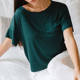 Boxy Tee, Hunter Green