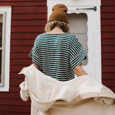 Boxy Tee, Candy Cane Green