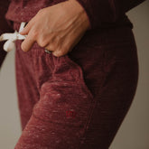 Cabin Fever Joggers, Heather Maroon