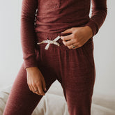 Cabin Fever Joggers, Heather Maroon