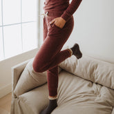 Cabin Fever Joggers, Heather Maroon