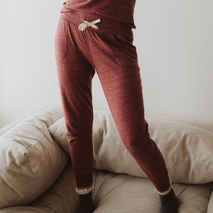 Cabin Fever Joggers, Heather Maroon