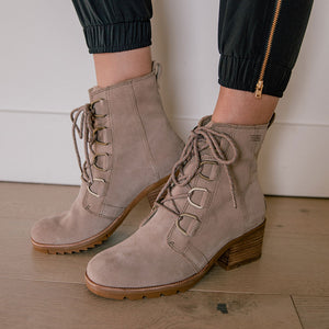 Sorel Cate Lace Suede, Omega Taupe