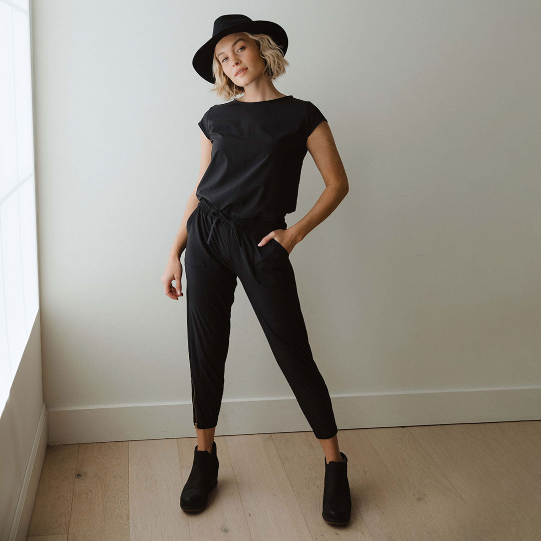 Women's Black Jumpsuit Albion Fit - Main Image