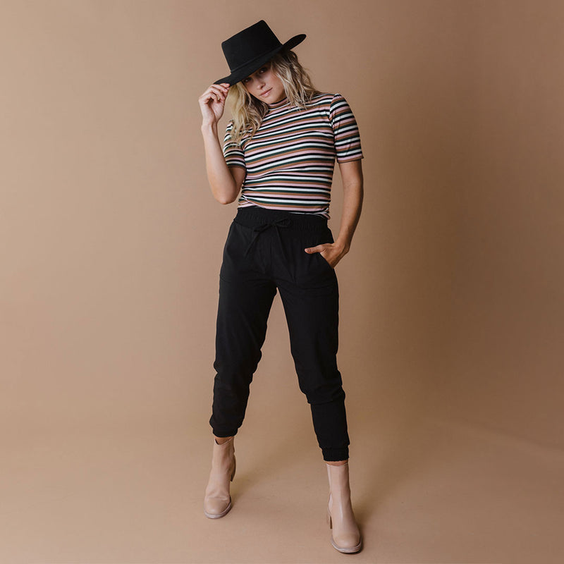 Black Destination Joggers Women's HighWaisted Pants Albion