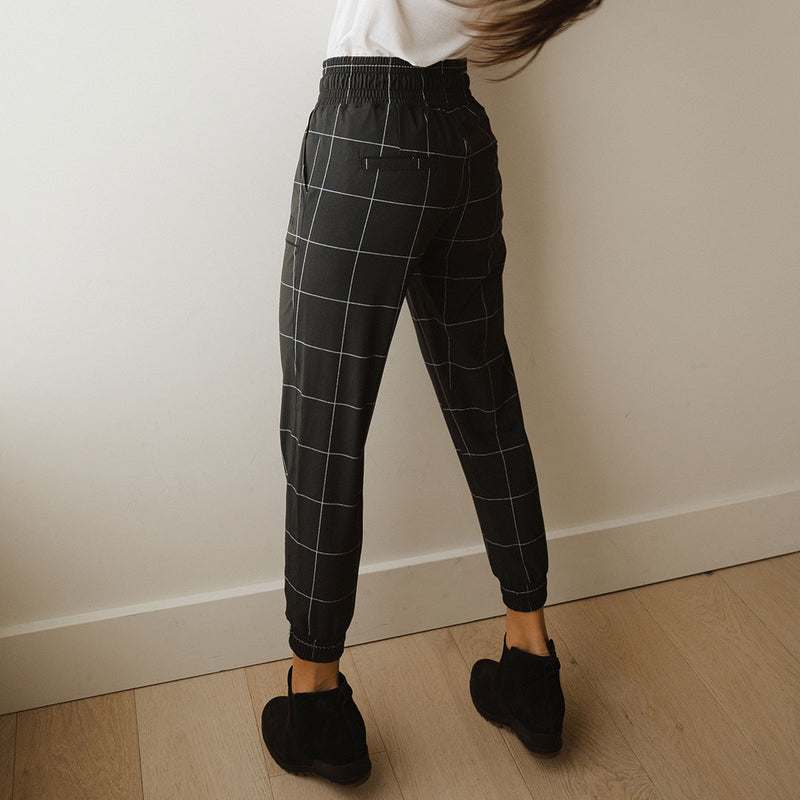 Destination Joggers, Black Windowpane Albion