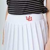 Utah Tie Breaker Tennis Skirt, White