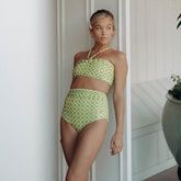 Echo Swim Top, Mod Lime