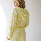 Sailor Stripe Hoodie, Yellow Stripe