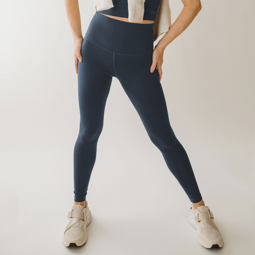 aerie, Pants & Jumpsuits, Aerie Xs Leggings Pocket Compression Pants  Workout Gym Yoga Running Blue Bottoms