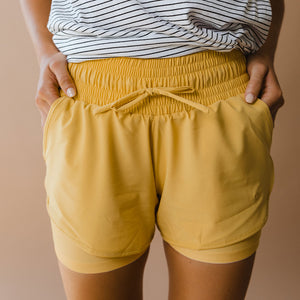 Mustard Lunge Shorts