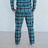 Albion Men's Blue Plaid Pajama Lounger Pants