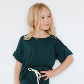 Mini Boxy Tee, Hunter Green