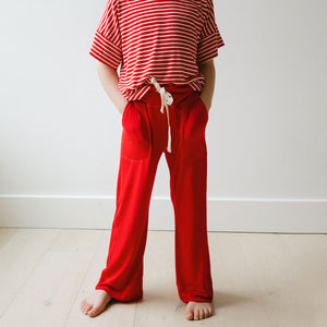 Mini Candy Cane Red Pajama Set