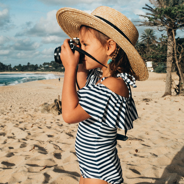 Mini Wave One-Piece, Pana Stripe - Albion Fit