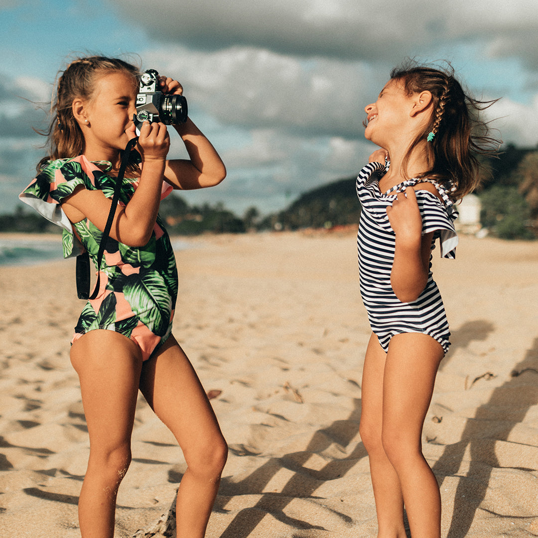 Mini Wave One-Piece, Pana Stripe - Albion Fit