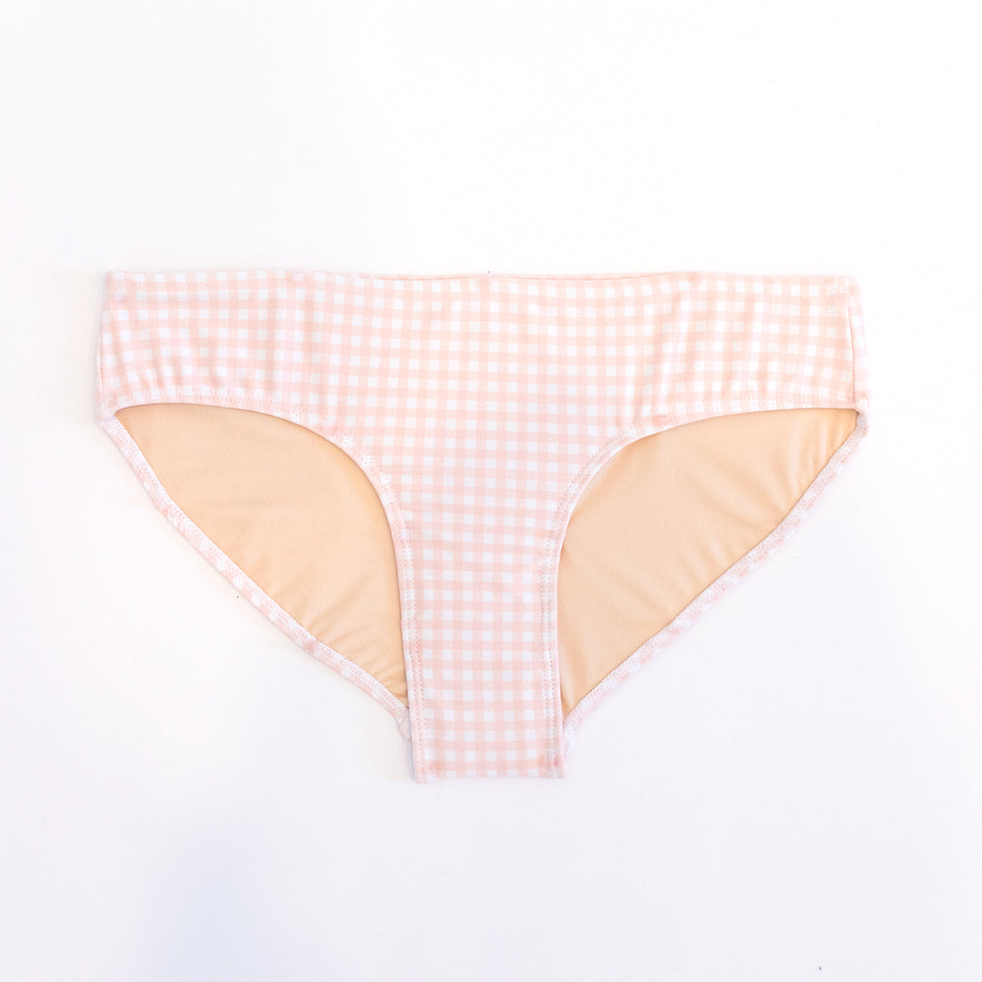 Pink Check Hipster Bottoms