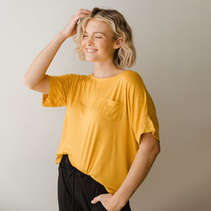Relaxed Tee, Mustard